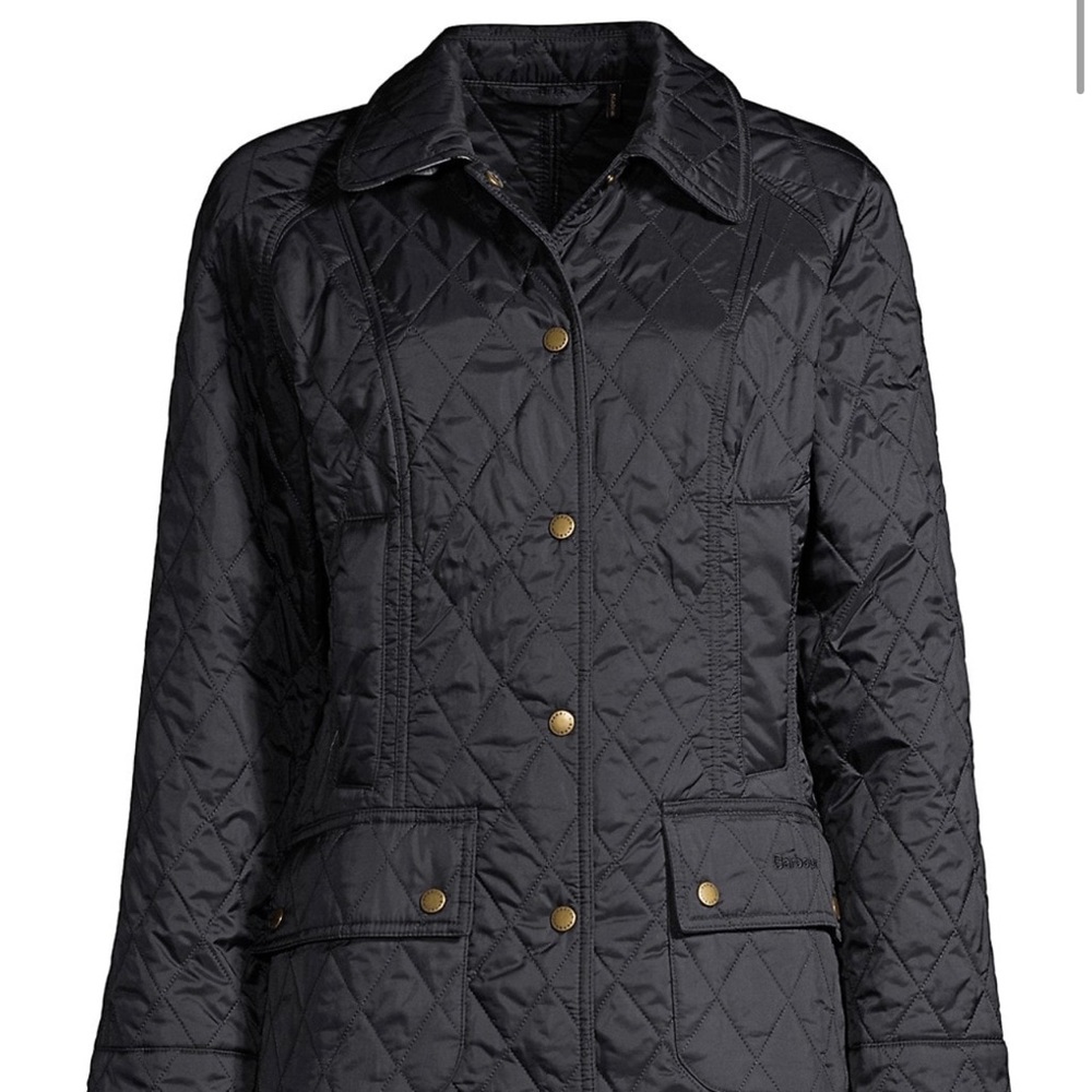 Summer Beadnell Quilted Jacket - Color: Navy Diamond quilted